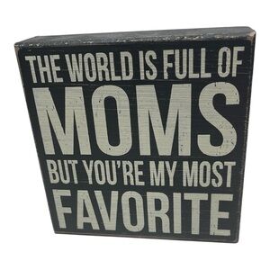 Charming Black and White Distressed Farmhouse Style Wall Art for Moms